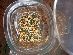 Gold plated nose ring