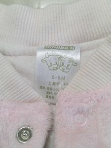 Winter Warm Full Baby Pink Romper