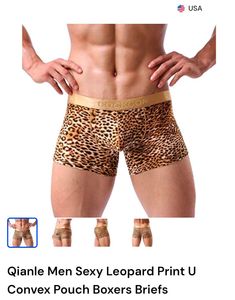 Cockcon Leopard Print U convex pouch