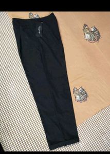 Chic Black Belted Trousers