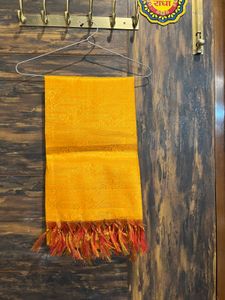 Vibrant Orange Silk dupatta