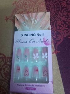 XINLING Press-On Nails - Pink