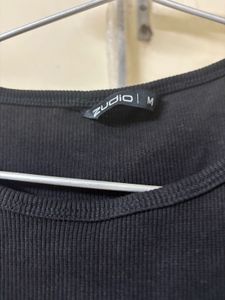 Ribbed Cropped T-shirt