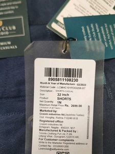 Men's Blue Casual Shorts