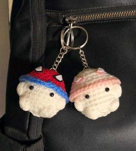 Cute Crochet mushroom Keychain Set