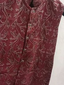Men's Embroidered Nehru Jacket