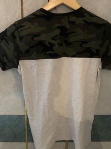 Men's Camo &amp; Text Graphic T-Shirt