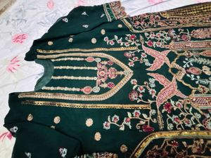 Embellished Green Kurta