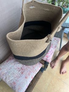Large Jute laundry or toy storage Bag