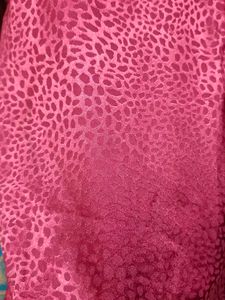 Elegant Burgundy Satin Print Shirt