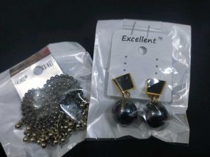 Oxidized Silver Jhumka Earrings