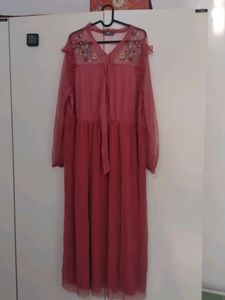 Gown Unused Net Frills Party