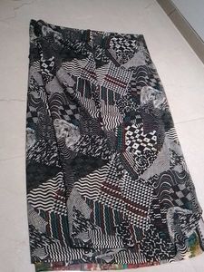 Abstract Print Saree