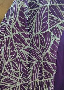 Elegant Purple Embroidered Gown