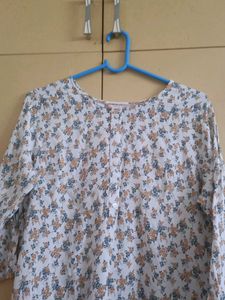 Floral Print Kurta
