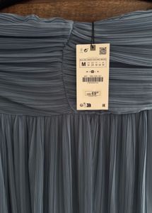 Zara Limited Edition Pleated Stapless Midi Dress