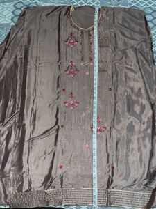 Embroidered Suit Set with Dupatta