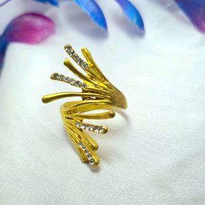 Gold plated with stone