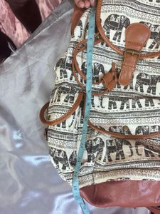Boho Elephant Print Backpack