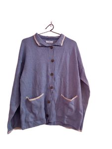 Korean Sweater Cardigan Perwinkle Powder Blue 💙