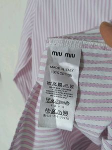 Miumiu authentic Striped Button-Up Shirt