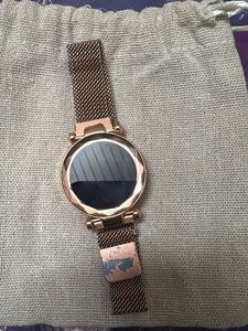 Rose Gold Mesh Band Watch