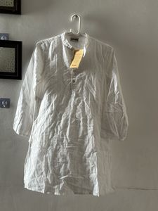 Classic White Cotton Kurta