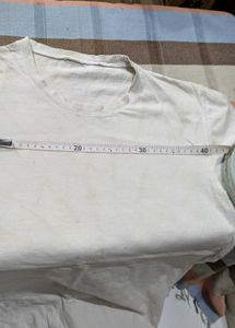Flared Denim Jeans with white tie-dye Tshirt