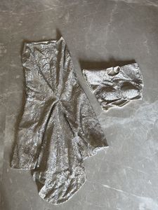 Embellished Pearl Blouse with fishtail skirt