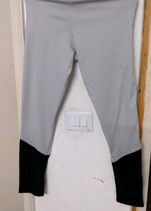 Grey Black Jeggings With Pocket