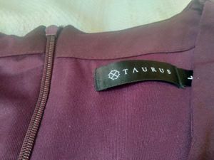 Taurus Purple Satin Dress