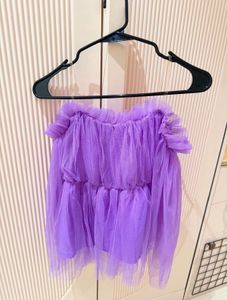 Purple Tulle Top