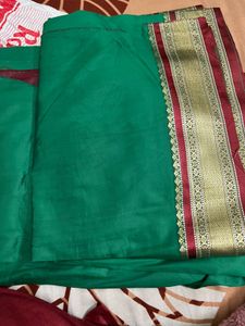 saree green colour