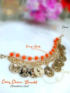 Coin Charm Bracelet (Pack Of-1)