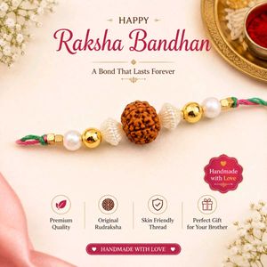Unique Rudraksha Rakhi(pack of 4).
