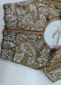 Peach Embroidered Lehenga Skirt