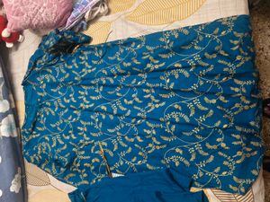 Elegant Teal Kurta Set with Dupatta