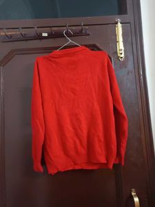 Red Butterfly Embellished Sweater