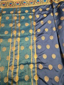 Elegant Grey Banarasi Silk Saree
