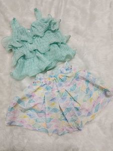 Baby Party Wear Skirt &amp; Top