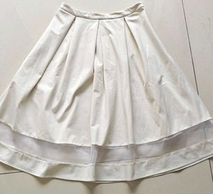 imported off-white skirt with lace
