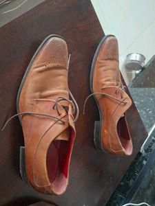 Elegant Brown Leather Lace-Up Formal Shoes