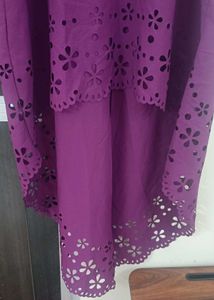 Elegant Purple Dress upan down