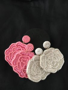 Beaded Flower Earrings