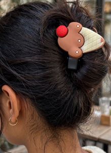 Cute Character Hair Clips – 5 Piece Set (Brown)