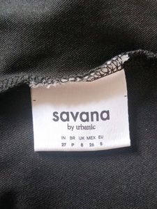 Savana Black Gathered Mermaid Skirt | Size S