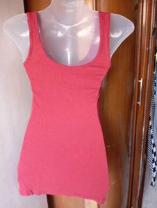 Ruffled Coral Tank Top