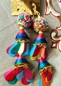 Casual Earings In Multicolour For Girls...