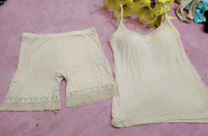 Padded Bra Camisole Top With Shorts