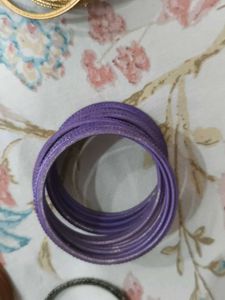 Vibrant Purple Bangles Set